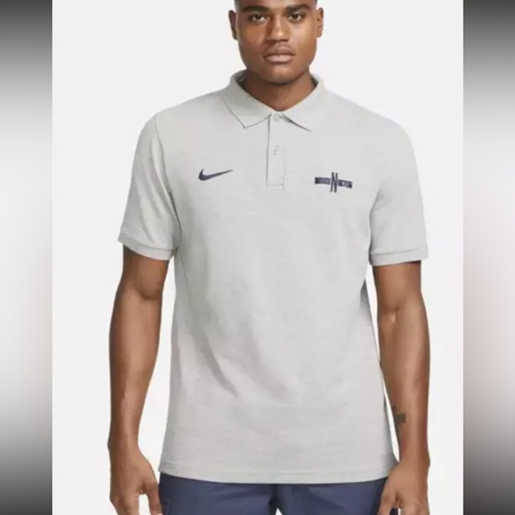 Nike Other - England National Team Pique Men's Nike Polo Shirt Sz L Grey DR9718 063